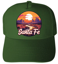 Load image into Gallery viewer, Santa Fe New Mexico Design B Unisex Mesh Back Trucker Hat with Adjustable Snapback
