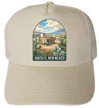 Load image into Gallery viewer, Santa Fe New Mexico Design C Unisex Mesh Back Trucker Hat with Adjustable Snapback
