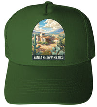 Load image into Gallery viewer, Santa Fe New Mexico Design C Unisex Mesh Back Trucker Hat with Adjustable Snapback
