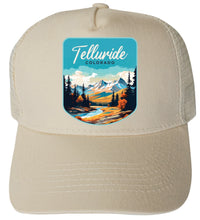 Load image into Gallery viewer, Telluride Colorado Design B Unisex Mesh Back Trucker Hat with Adjustable Snapback
