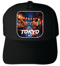 Load image into Gallery viewer, Tokyo Japan Design D Unisex Mesh Back Trucker Hat with Adjustable Snapback
