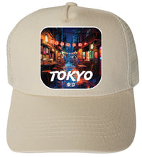 Load image into Gallery viewer, Tokyo Japan Design D Unisex Mesh Back Trucker Hat with Adjustable Snapback
