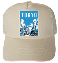 Load image into Gallery viewer, Tokyo Japan Design E Unisex Mesh Back Trucker Hat with Adjustable Snapback
