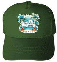 Load image into Gallery viewer, Turks and Caicos Islands Design C Unisex Mesh Back Trucker Hat with Adjustable Snapback
