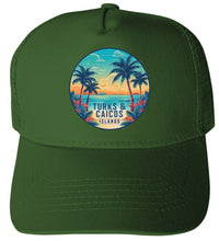 Load image into Gallery viewer, Turks and Caicos Islands Design D Unisex Mesh Back Trucker Hat with Adjustable Snapback
