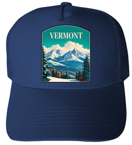 Vermont Design A Navy Unisex Mesh Back Trucker Hat with Adjustable Snapback 4-Pack