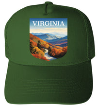 Load image into Gallery viewer, Virginia Design A Unisex Mesh Back Trucker Hat with Adjustable Snapback
