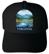 Load image into Gallery viewer, Virginia Design B Unisex Mesh Back Trucker Hat with Adjustable Snapback
