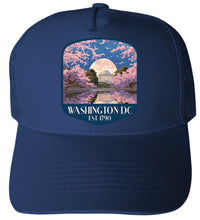 Load image into Gallery viewer, Washington DC Design D Unisex Mesh Back Trucker Hat with Adjustable Snapback
