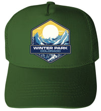 Load image into Gallery viewer, Winter Park Colorado Design C Unisex Mesh Back Trucker Hat with Adjustable Snapback
