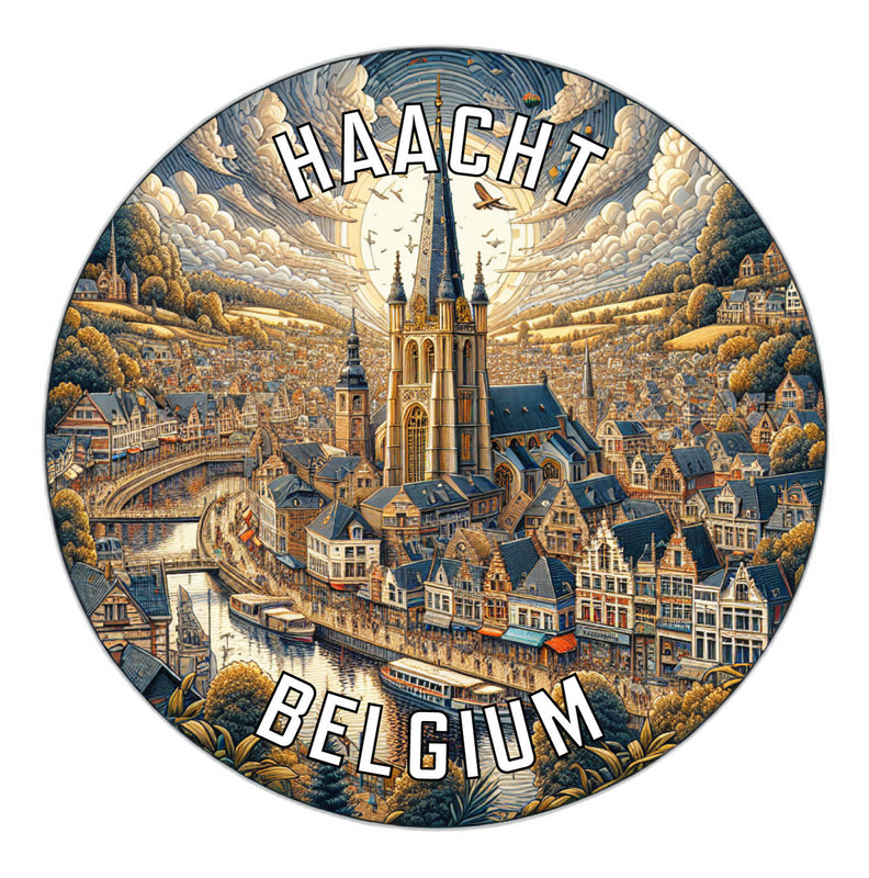 Haacht Belgium Souvenir Die Cut Flat Magnet 2-Inch