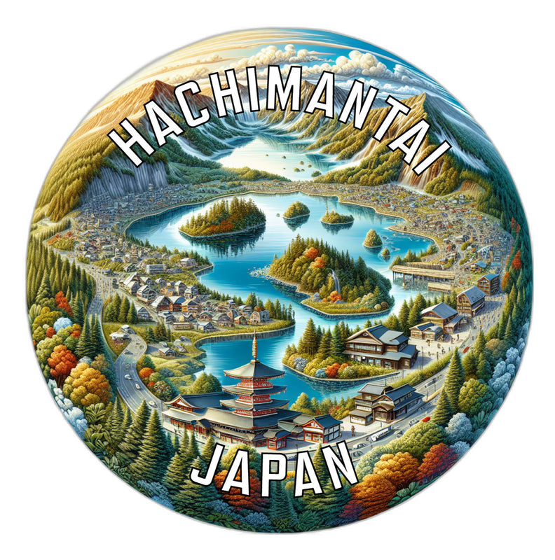 Hachimantai Japan Souvenir Die Cut Flat Magnet 2-Inch