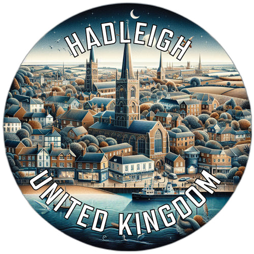 Hadleigh United Kingdom Souvenir Die Cut Flat Magnet 6-Inch