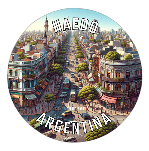 Haedo Argentina Souvenir Die Cut Flat Magnet 6-Inch