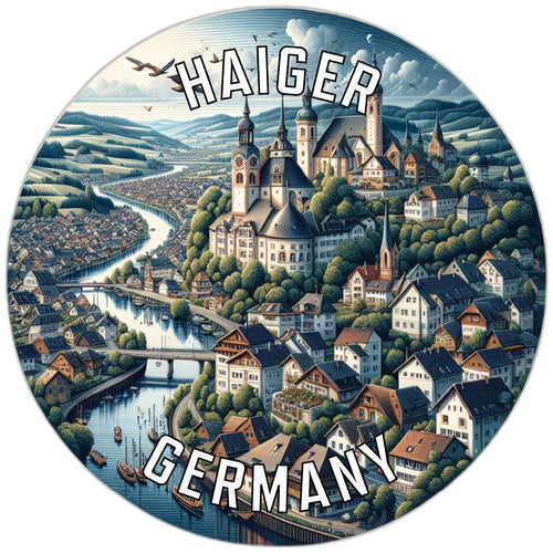 Haiger Germany Souvenir Die Cut Flat Magnet 2-Inch