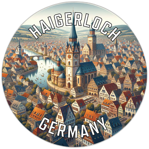 Haigerloch Germany Souvenir Die Cut Flat Magnet 2-Inch