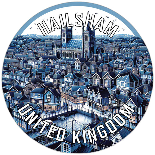 Hailsham United Kingdom Souvenir Die Cut Flat Magnet 6-Inch