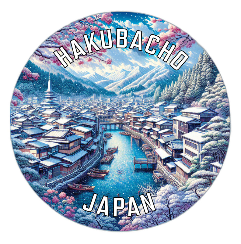 Hakubacho Japan Souvenir Die Cut Flat Magnet 6-Inch