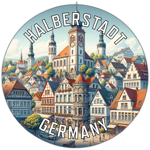 Halberstadt Germany Souvenir Die Cut Flat Magnet 2-Inch