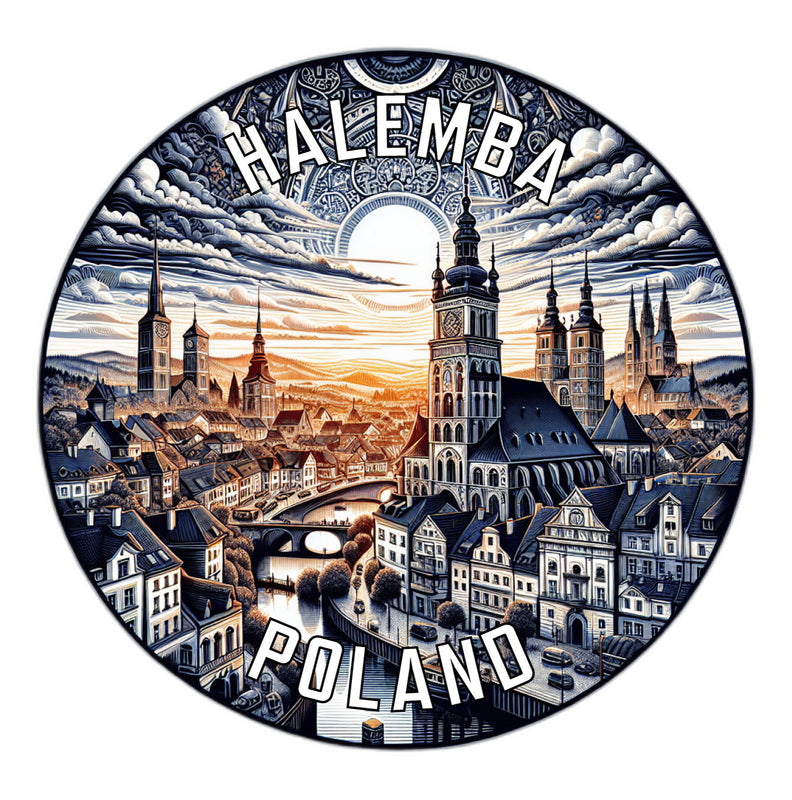 Halemba Poland Souvenir Vinyl Decal Sticker 2-Inch
