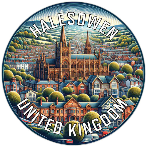 Halesowen United Kingdom Souvenir Die Cut Flat Magnet 2-Inch