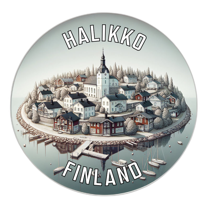 Halikko Finland Souvenir Die Cut Flat Magnet 6-Inch