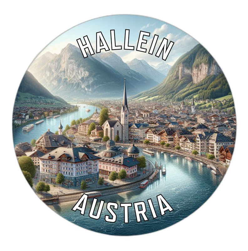 Hallein Austria Souvenir Die Cut Flat Magnet 2-Inch