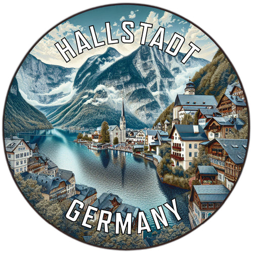 Hallstadt Germany Souvenir Die Cut Flat Magnet 2-Inch