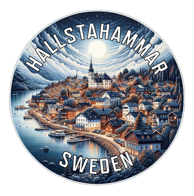 Hallstahammar Sweden Souvenir Die Cut Flat Magnet 2-Inch