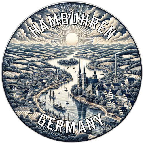 Hambuhren Germany Souvenir Die Cut Flat Magnet 2-Inch