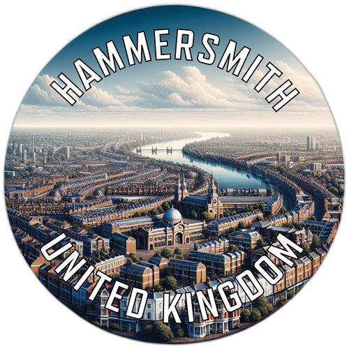 Hammersmith United Kingdom Souvenir Die Cut Flat Magnet 4-Inch