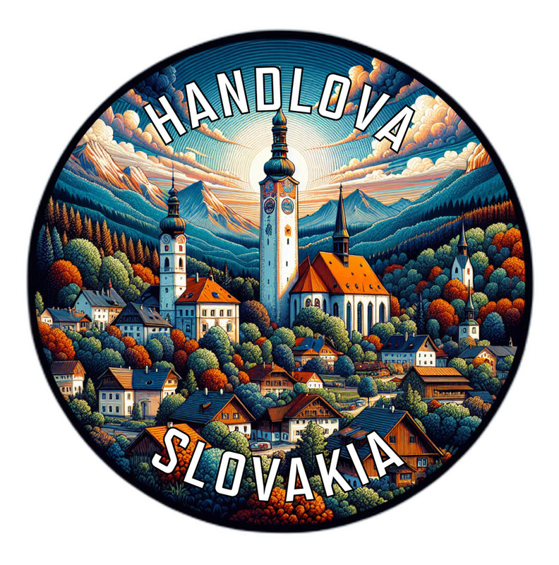 Handlova Slovakia Souvenir Die Cut Flat Magnet 2-Inch