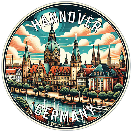 Hannover Germany Souvenir Die Cut Flat Magnet 2-Inch