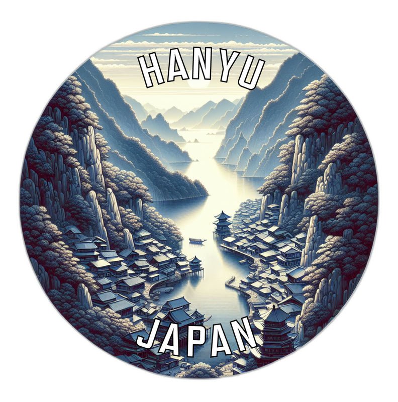 Hanyu Japan Souvenir Die Cut Flat Magnet 6-Inch