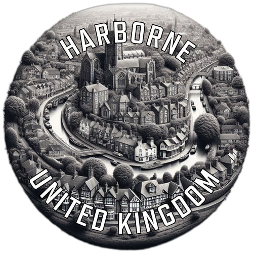 Harborne United Kingdom Souvenir Die Cut Flat Magnet 2-Inch