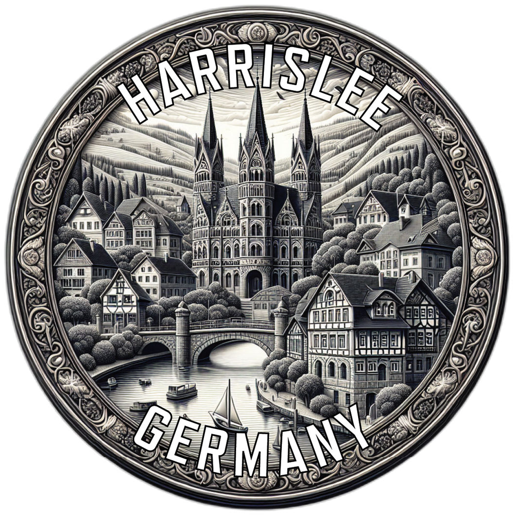 Harrislee Germany Souvenir Die Cut Flat Magnet 2-Inch