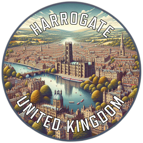 Harrogate United Kingdom Souvenir Die Cut Flat Magnet 2-Inch