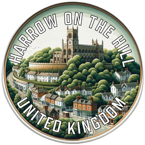Harrow on the Hill United Kingdom Souvenir Die Cut Flat Magnet 6-Inch