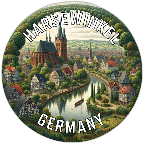 Harsewinkel Germany Souvenir Die Cut Flat Magnet 2-Inch