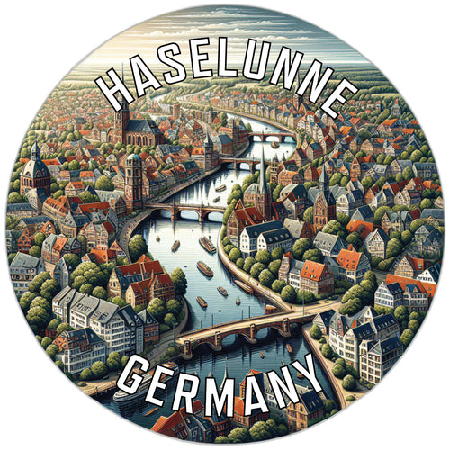 Haselunne Germany Souvenir Die Cut Flat Magnet 2-Inch