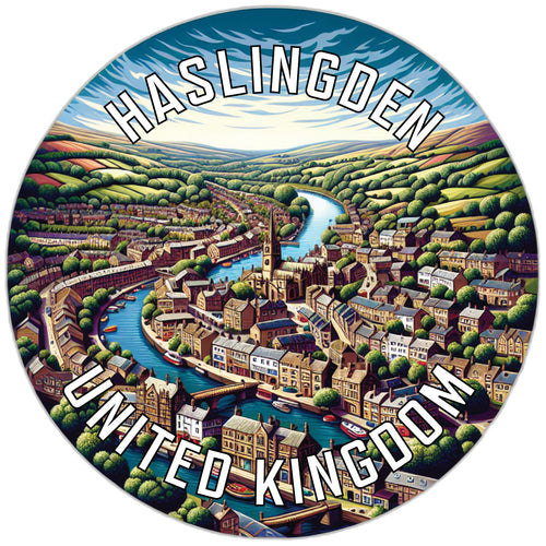 Haslingden United Kingdom Souvenir Die Cut Flat Magnet 6-Inch