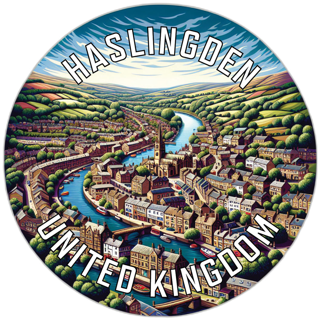Haslingden United Kingdom Souvenir Die Cut Flat Magnet 6-Inch
