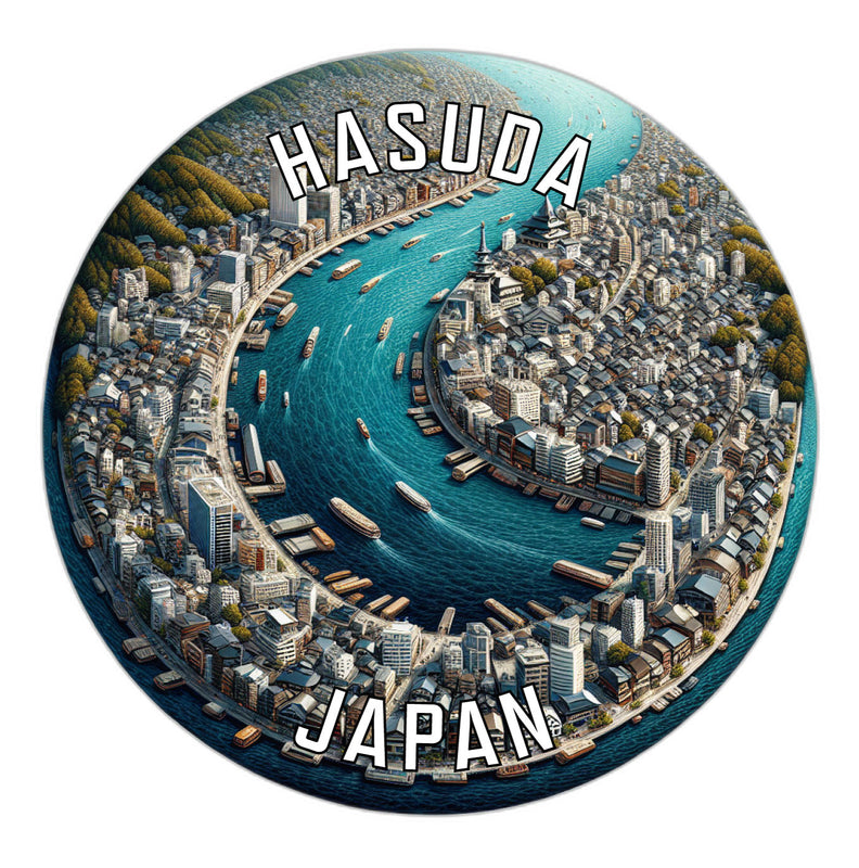 Hasuda Japan Souvenir Die Cut Flat Magnet 2-Inch
