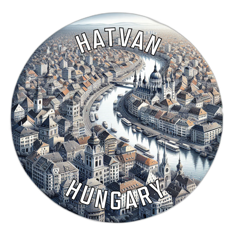 Hatvan Hungary Souvenir Die Cut Flat Magnet 2-Inch