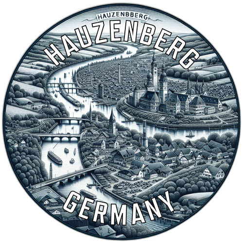 Hauzenberg Germany Souvenir Die Cut Flat Magnet 2-Inch