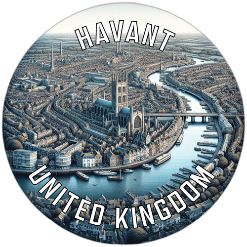 Havant United Kingdom Souvenir Die Cut Flat Magnet 6-Inch