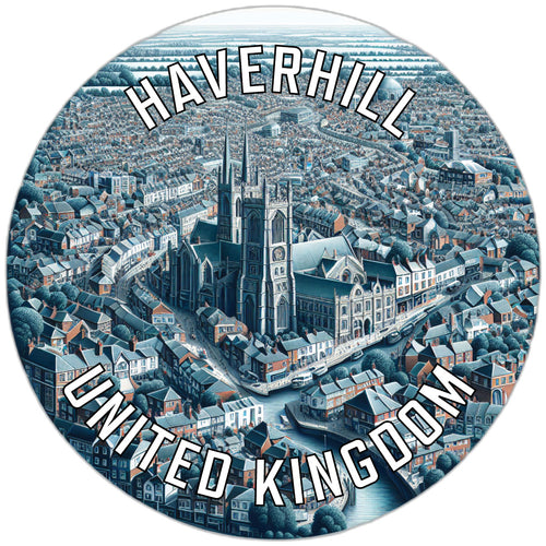 Haverhill United Kingdom Souvenir Die Cut Flat Magnet 2-Inch