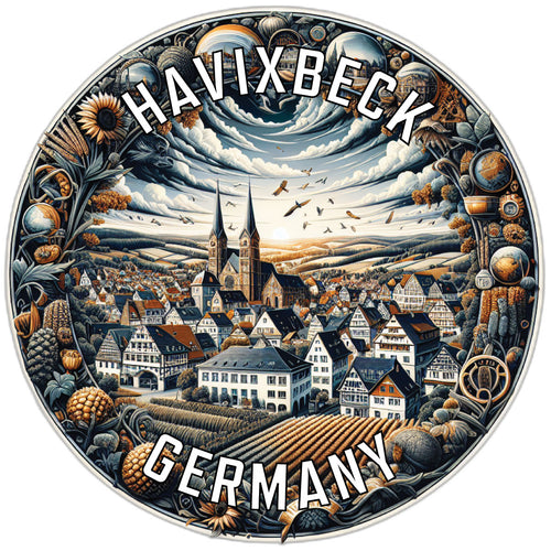Havixbeck Germany Souvenir Die Cut Flat Magnet 2-Inch