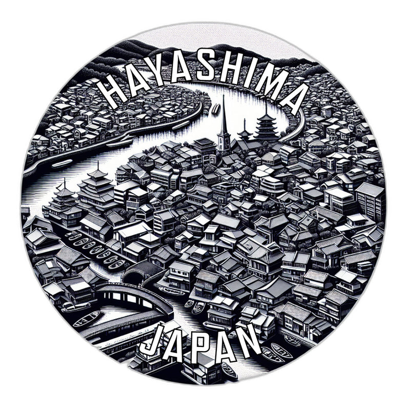 Hayashima Japan Souvenir Vinyl Decal Sticker 2-Inch