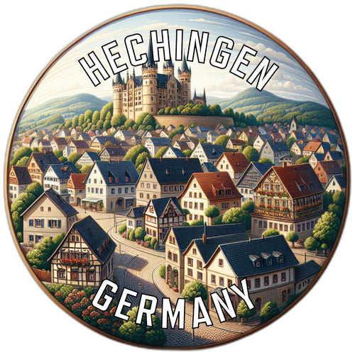 Hechingen Germany Souvenir Die Cut Flat Magnet 6-Inch